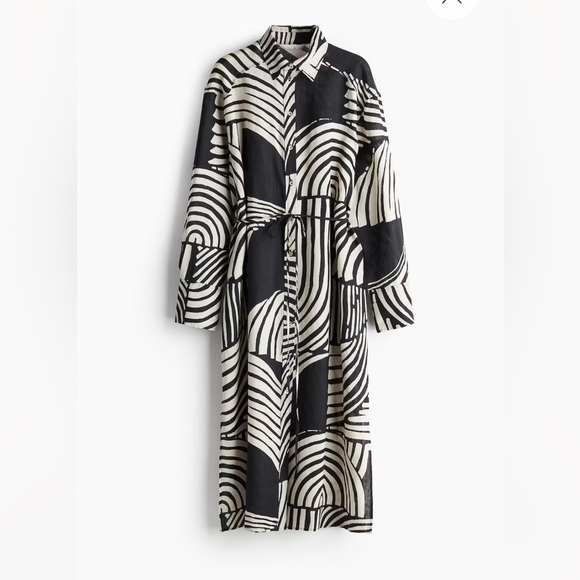 H&M Linen Shirt Dress - Picture 2 of 3